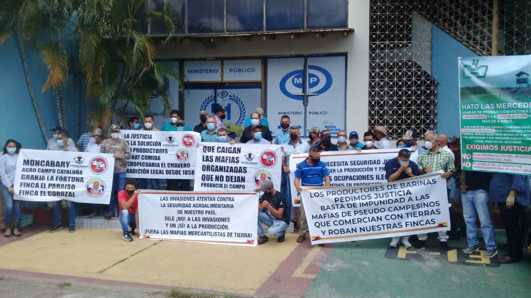 Productores protestan contra invasiones en Barinas
